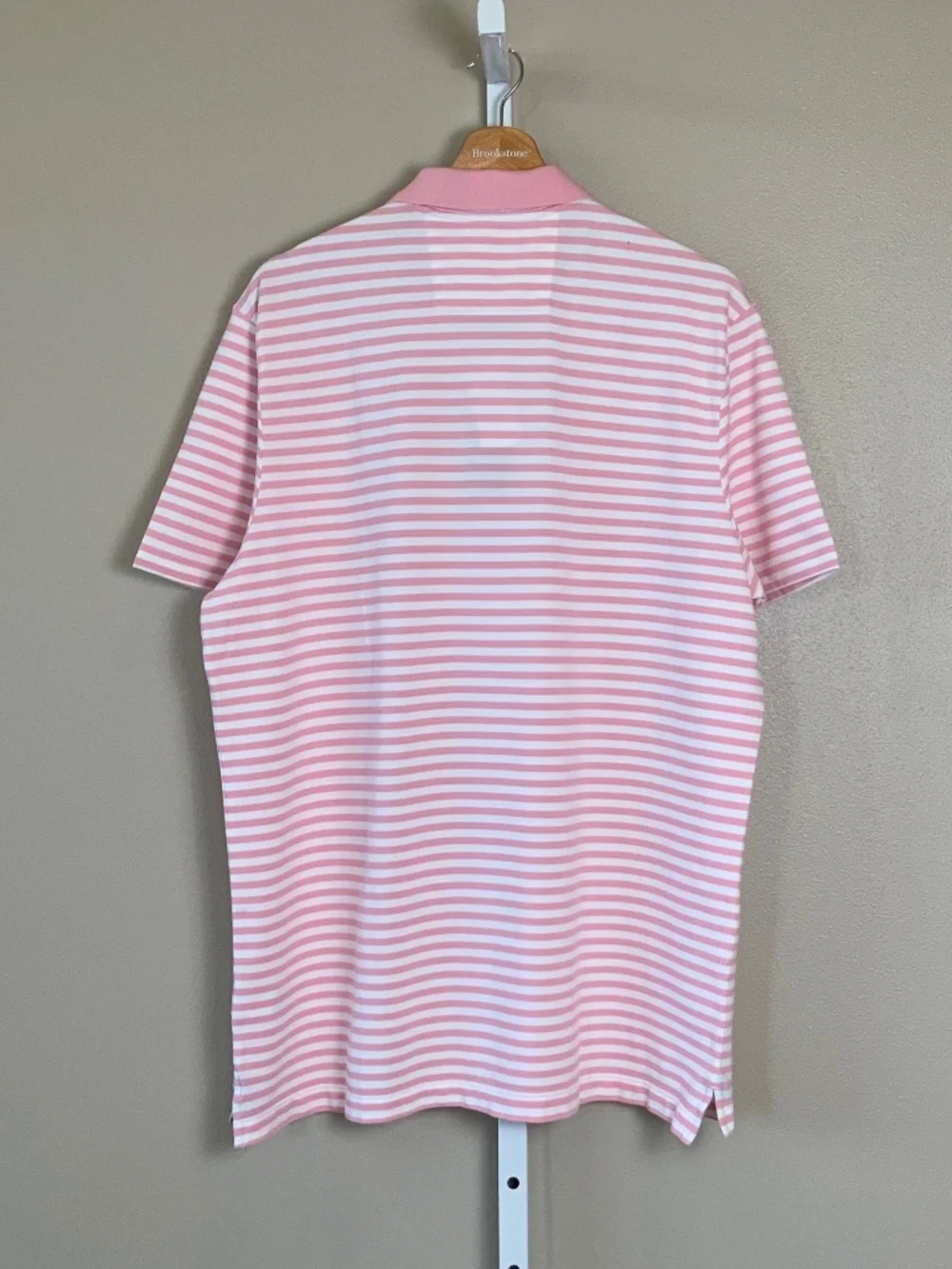 Banana Republic Short Sleeve Striped Standard Fit Pique Polo Shirt